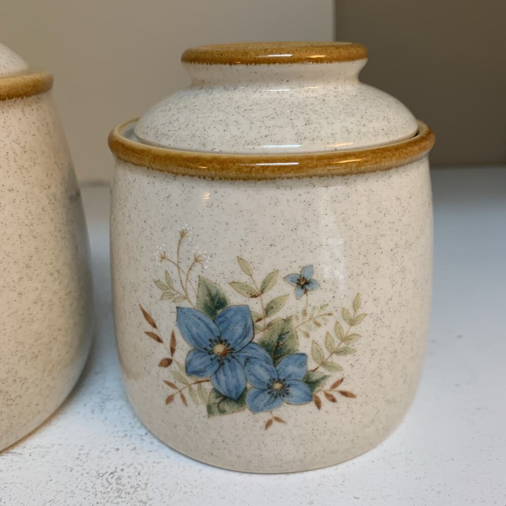 Mikasa Garden Club Day Dreams EC 461 Canister Set Japan 3pc w/lids - Picture 5 of 11